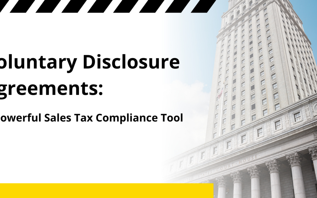 Voluntary Disclosure Agreements (VDAs): Sales Tax Compliance Tool for Online Retailers