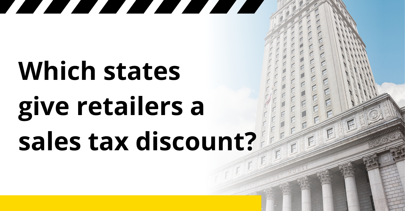 Some states give retailers a sales tax discount if you file and pay on time. Find out which states and how much the discount is here.