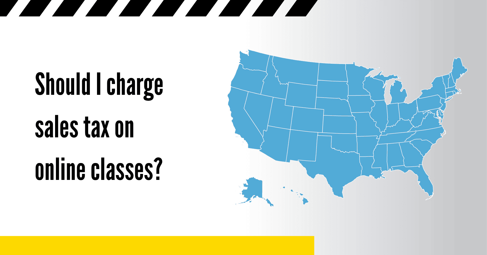 Are online classes subject to sales tax?