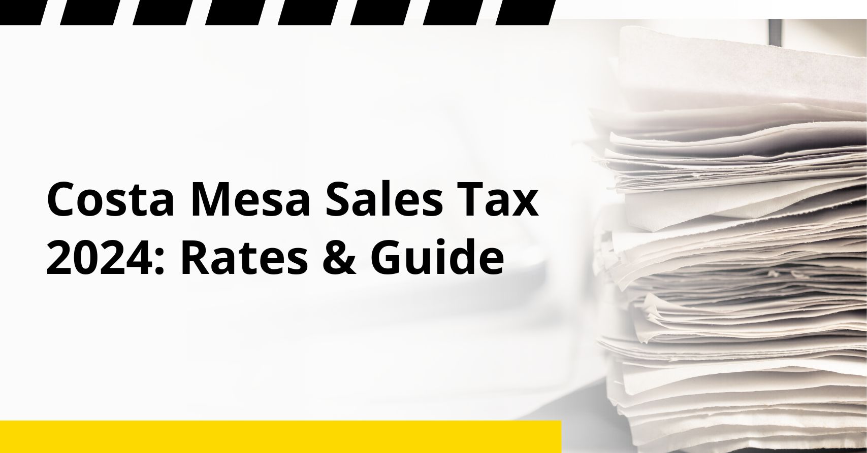 Costa Mesa Sales Tax 2024: Rates & Guide