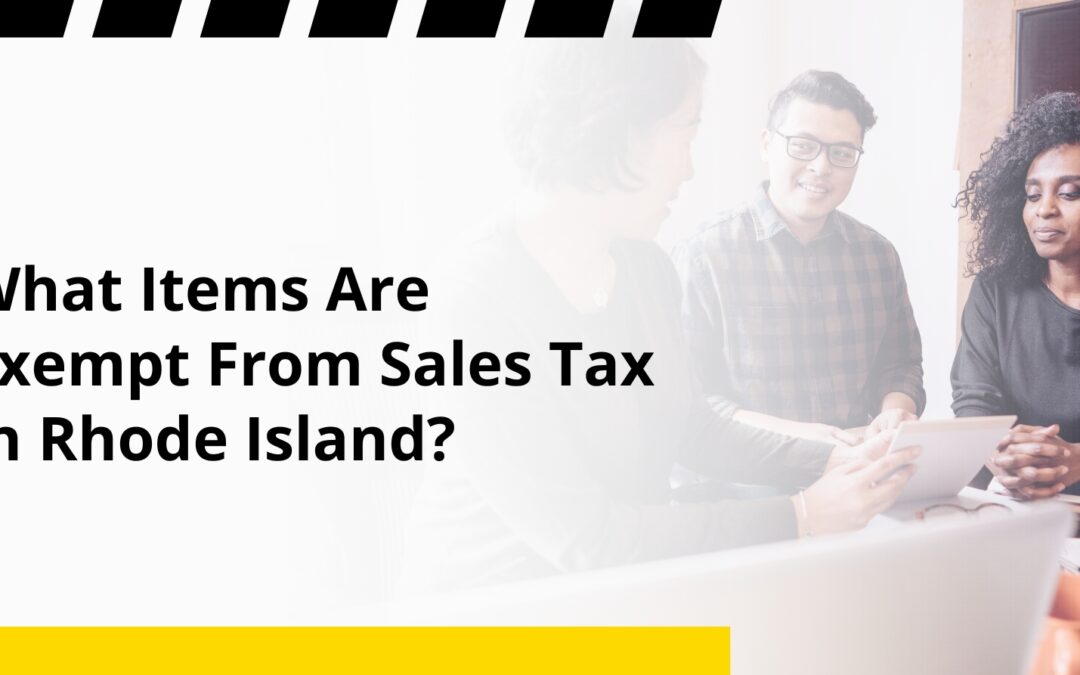 What Items Are Exempt From Sales Tax In Rhode Island?