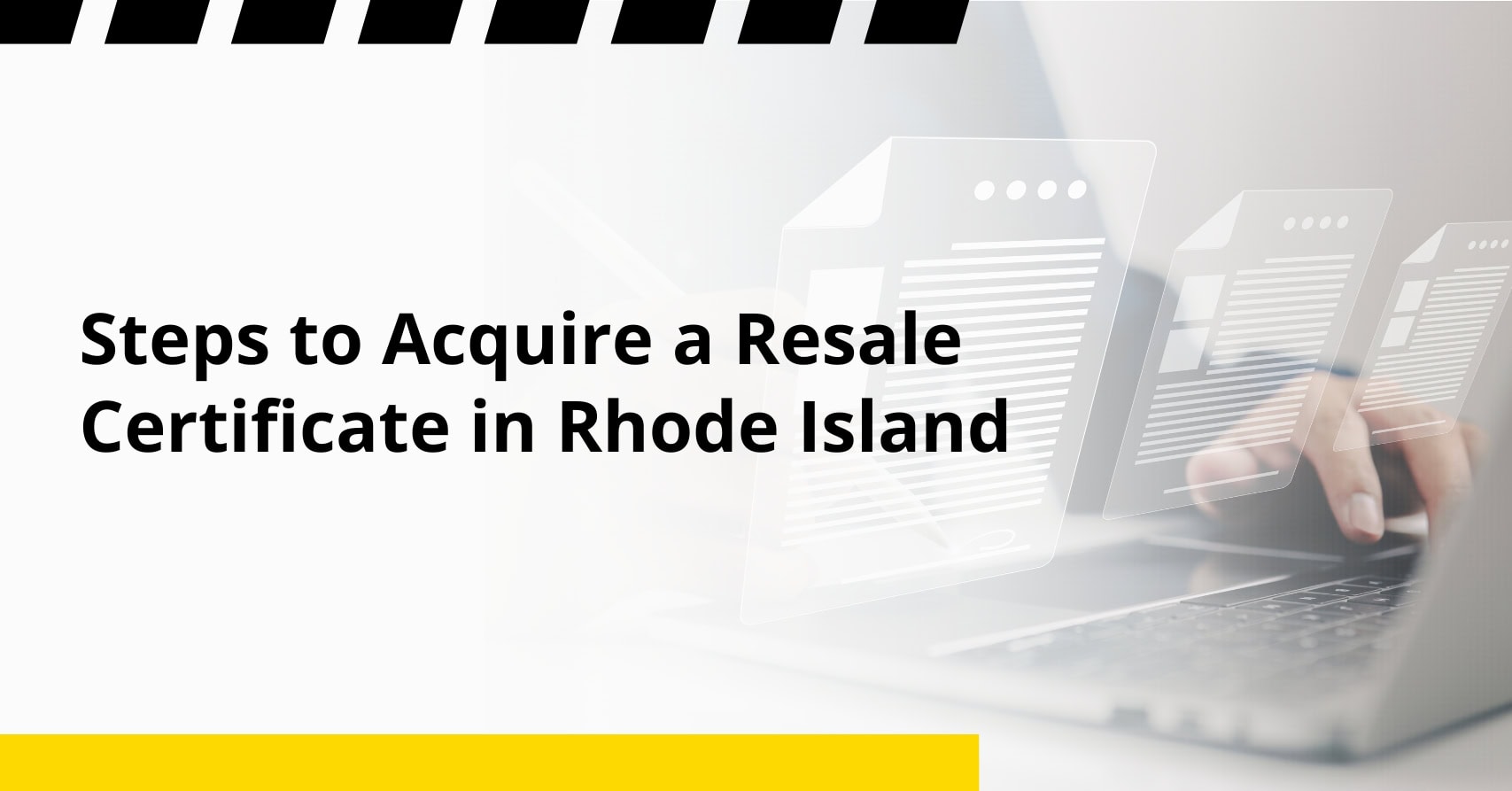 Steps to Acquire a Resale Certificate in Rhode Island