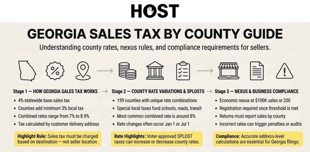 Georgia Sales Tax by County Guide
