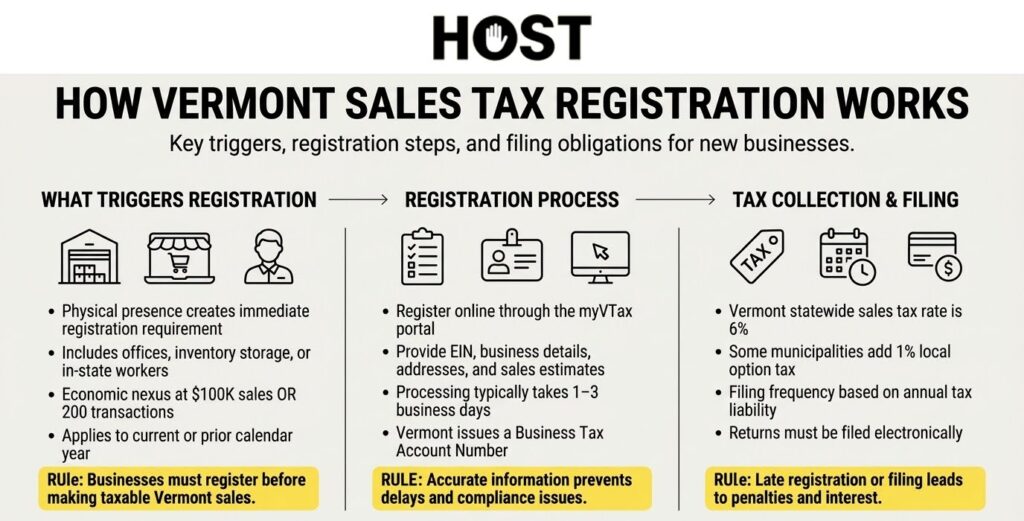 How Vermont Sales Tax Registration Works
