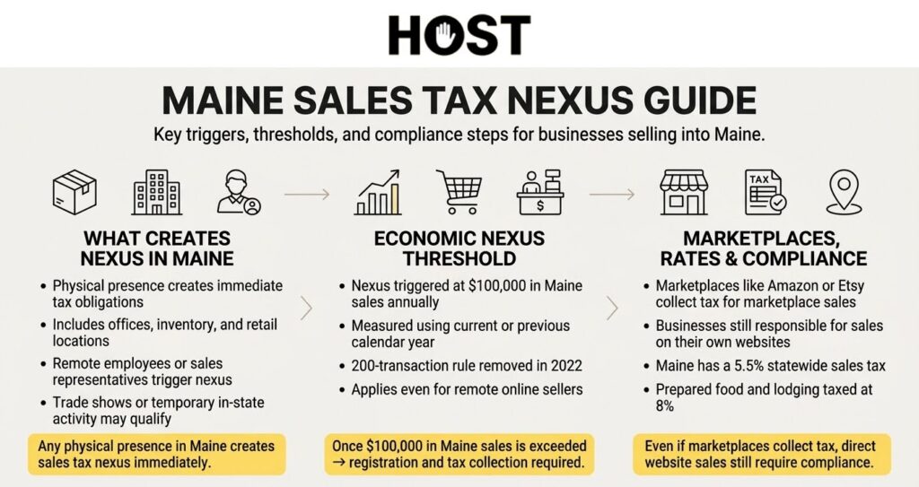 Maine Sales Tax Nexus Guide