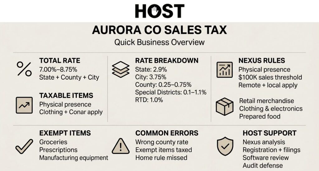 Aurora Co Sales Tax