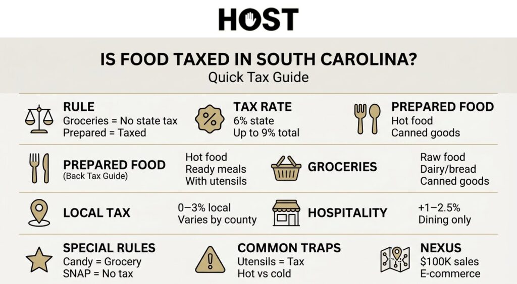 Is Food Taxed in South Carolina