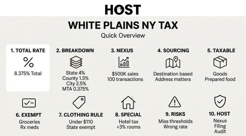 White Plains NY Tax