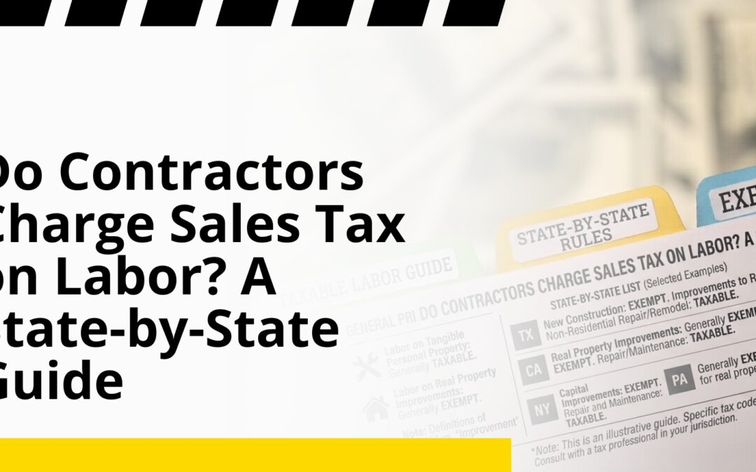 Do Contractors Charge Sales Tax on Labor? A State-by-State Guide
